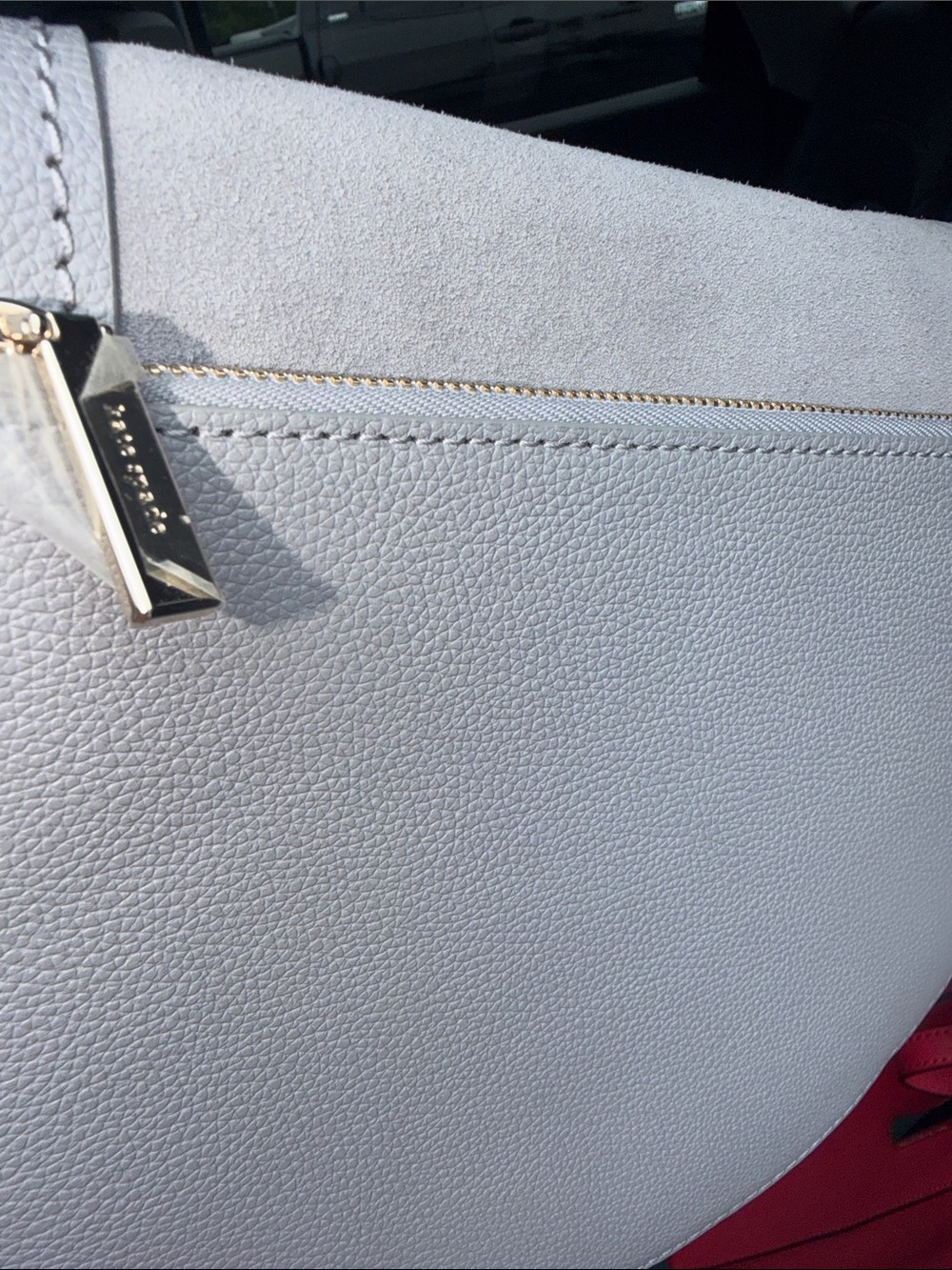 NWT Kate Spade ♠️ New York Luna Crescent Silhouette Leather/Suede crossbody $379 - Picture 11 of 14